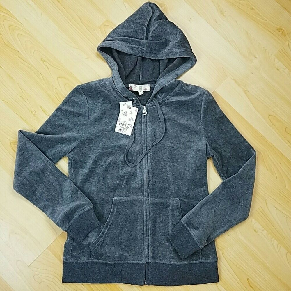 Hippie Rose Velour Jacket Junior NWT - Picture 2 of 5